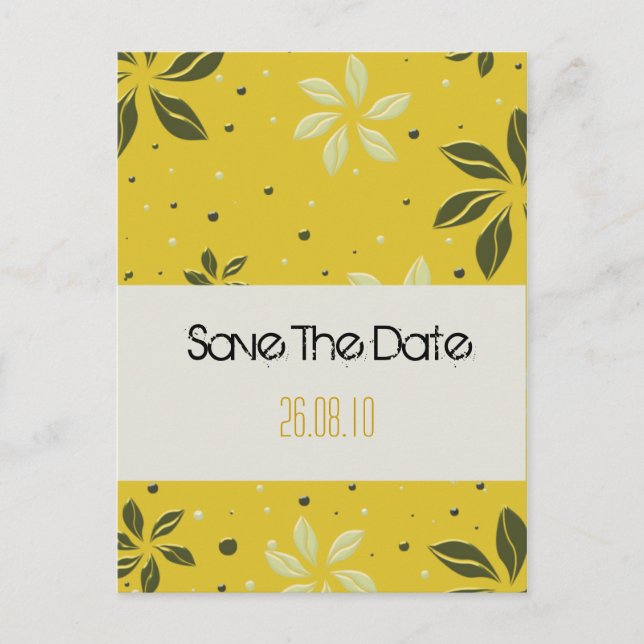 Carte Postale Faire-part Sauver la date - Gaufrage (Devant)