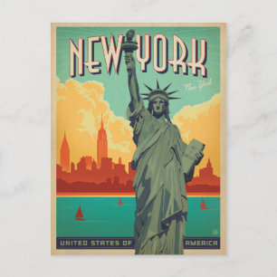 Carte Postale Faire-part Sauver la date   NYC - Lady Liberty 2