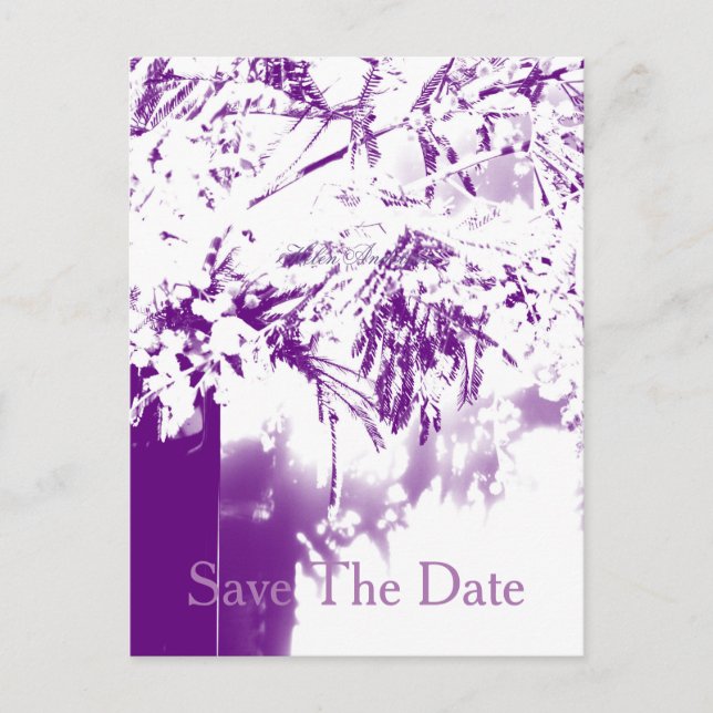 Carte Postale Faire-part Sauvez la Date Bouquet de fleurs personnalisé pour (Devant)