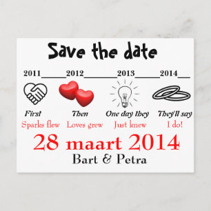 Carte Postale Faire-part Save the date