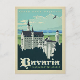 Carte Postale Faire-part Save the date Bavière, Château de Neuschwanstein