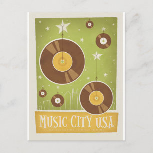 Carte Postale Faire-part Save the date   Nashville, TN - Records