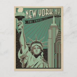 Carte Postale Faire-part Save the date   New York - L'Empire City