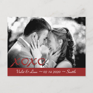 Carte Postale Faire-part Save the Date pour la Saint-Valentin