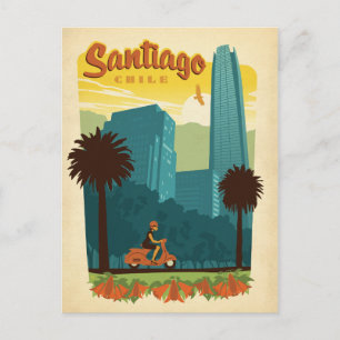 Carte Postale Faire-part Save the date   Santiago, Chili