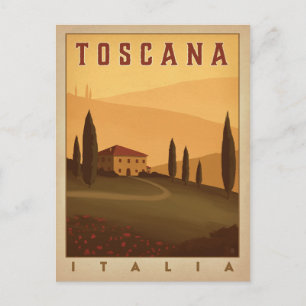 Carte Postale Faire-part Save the date Toscane, Italie