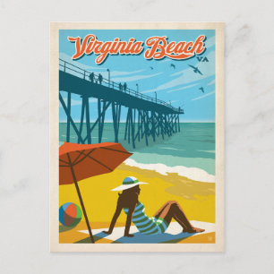 Carte Postale Faire-part Save the date Virginia Beach, VA