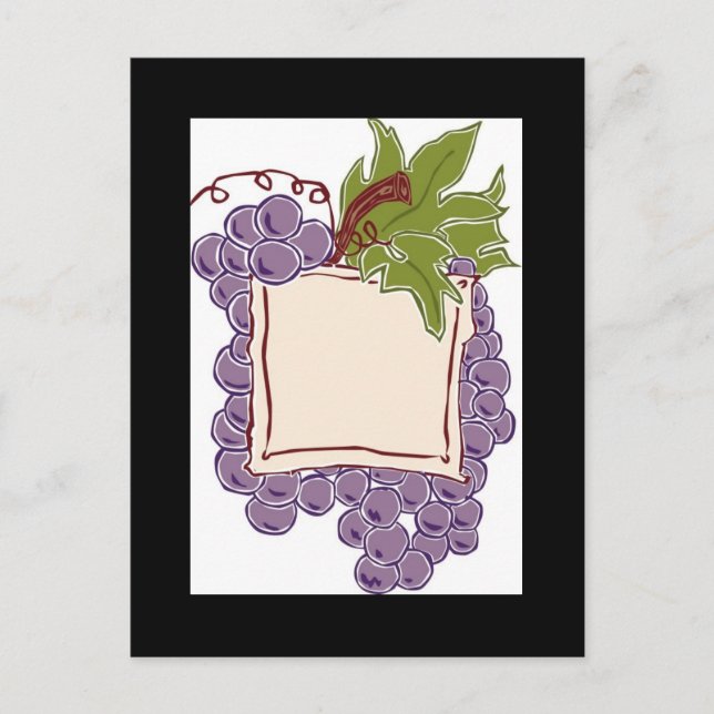 Carte Postale Faire-part Save The Date Wine Label (Devant)