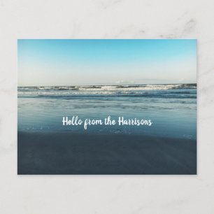 Carte Postale Faire-part Scène Océanique Bonjour de Personnalisé