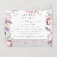 Seaux de roses roses Oh Baby Shower par la poste