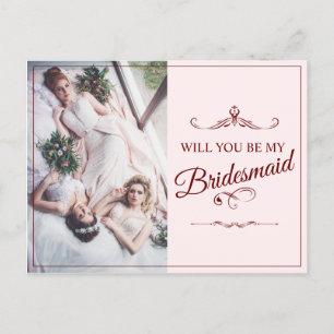 Carte Postale Faire-part Serez-Vous Ma Femme D'Accueil ? Trois Bridesmaitre