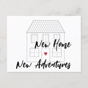 Carte Postale Faire-part Simple minimaliste nouveau script home mobile