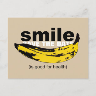 Carte Postale Faire-part Smile Save the Date 40th Birthday Postcard