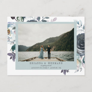 Carte Postale Faire-part Something Blue   PHOTO MARIAGE ENVOYEZ LA DATE