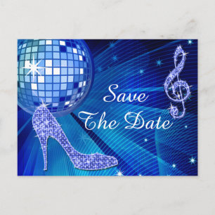Carte Postale Faire-part Sparkly Stiletto Heel 50e anniversaire Sauvez la d