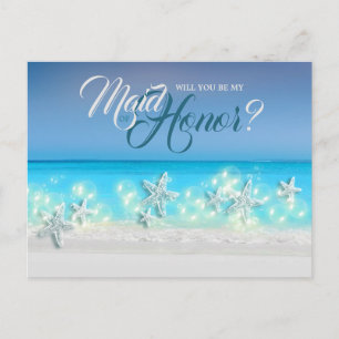 Carte Postale Faire-part Starfish paradis eaux bleues tropicale domestique 