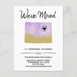 Carte Postale Faire-part *~* STATE WYOMING - Nouvelle adresse - Déménagemen