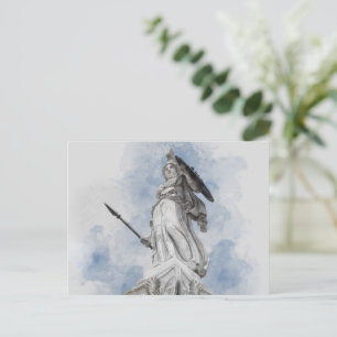 Carte Postale Faire-part Statue grecque classique Athéna