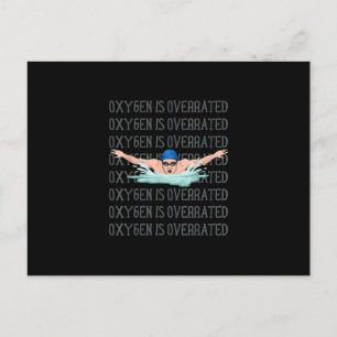 Carte Postale Faire-part Swim Swimmer Love Funny SwissBoy Sport