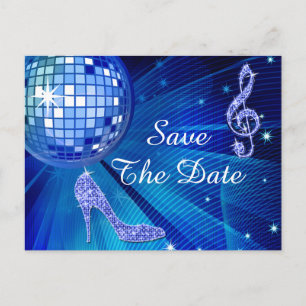 Carte Postale Faire-part Talons Aiguilles Pailletés 60e Anniversaire Save T