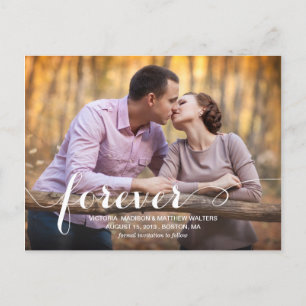CARTE POSTALE FAIRE-PART TOUJOURS ET POUR TOUJOURS   ENREGISTRER LA DATE D'
