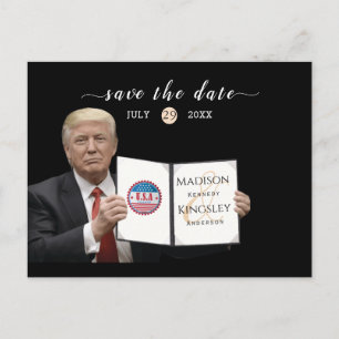 Carte Postale Faire-part Trump le plus grand Mariage Incroyable Sauvegarder