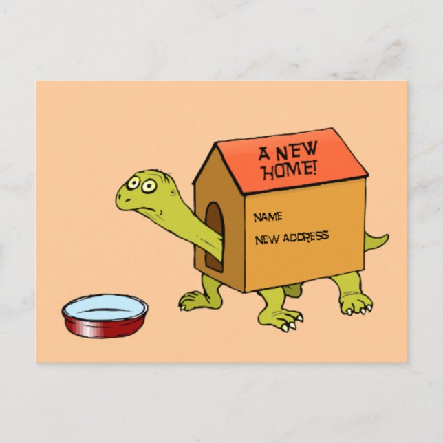 Carte Postale Faire-part Une nouvelle maison (Devant)