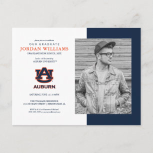 Carte Postale Faire-part Université d'Auburn   Futur diplômé d'Auburn