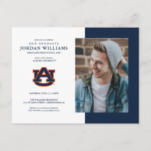 Carte Postale Faire-part Université d'Auburn   Futur diplômé d'Auburn