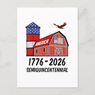 Carte Postale Faire-part USA Semiquincentennial 250th Anniversary 1776-2026