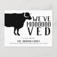 Vache simple drôle nous avons déménagé nouvelle ad
