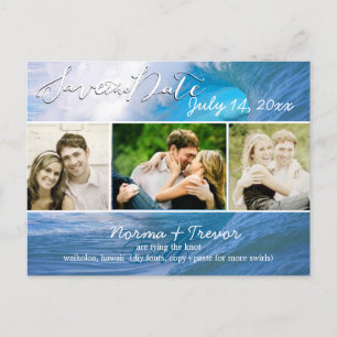 Carte Postale Faire-part Vagues de pipeline banzai PixDezines/enregistrer l