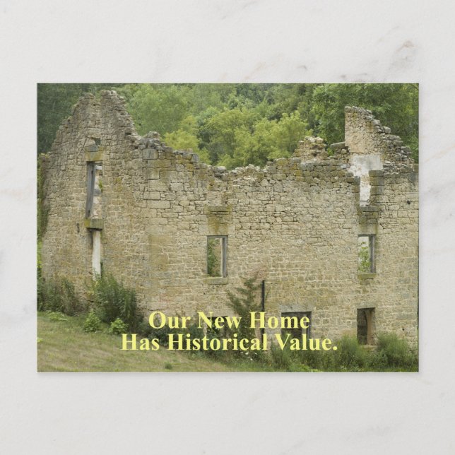 Carte Postale Faire-part Valeur historique Accueil 2 - Changement d'adresse (Devant)