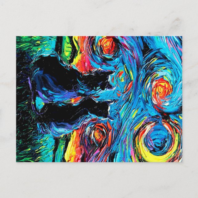 Carte Postale Faire-part van Goghs Chats |Amoureux des chats (Devant)