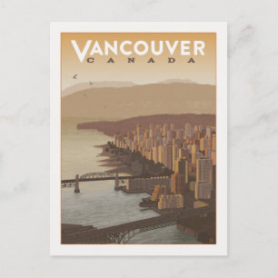 Carte Postale Faire-part Vancouver Canada Save the date