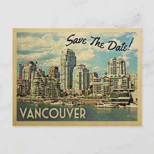 Carte Postale Faire-part Vancouver Save The Date Canada