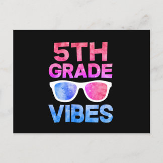 Carte Postale Faire-part Vibes De Cinquième Année Premier Jour De L'École