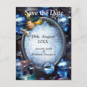 Carte Postale Faire-part Visiteurs de Galaxy Space