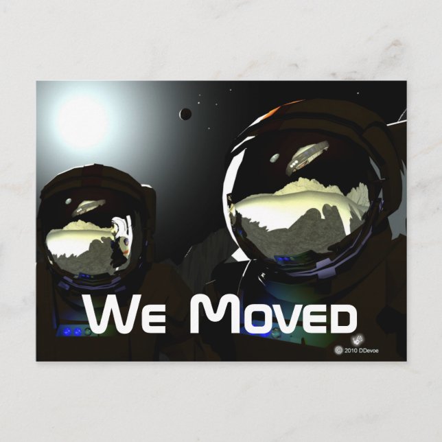 Carte Postale Faire-part Visiteurs inattendus UFO (Devant)