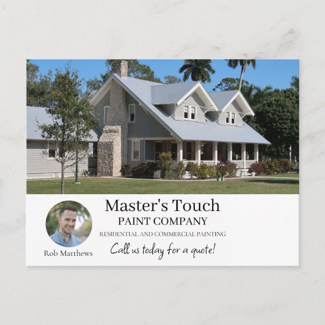 Carte Postale Faire-part Votre message Photo Nouvelle entreprise client Ann (Devant)