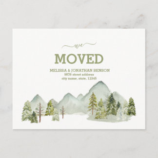 Carte Postale Faire-part We Moved New Home Address Announcement Postcard