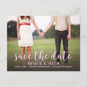 Carte Postale Faire-part Whimsy Photo Enregistrer la date de l'annonce
