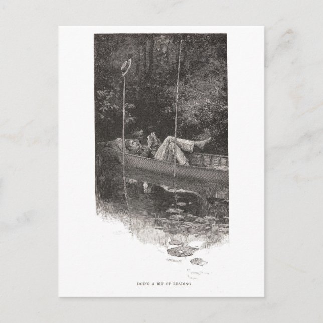 Carte Postale Faire Un Peu De Lecture (Devant)