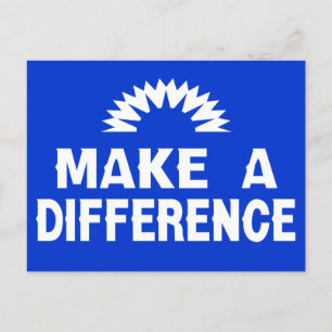 Carte Postale Faire une différence