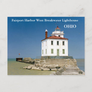 Carte Postale Fairport Harbour West Breakwater Lighthouse