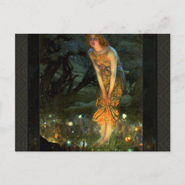 Carte Postale Fairy Circle Fairies Midsummer Eve (Devant)