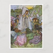 Carte postale Fairy Dance Vintage Illustration