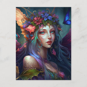 Carte postale Fairy Girl Imaginaire Art
