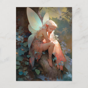 Carte Postale Fairy Girl'Imaginaire Art