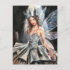 Carte Postale Fairy in the Fashion Foil